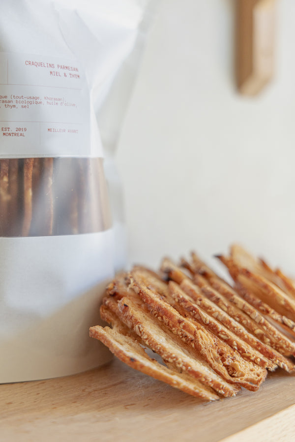 Honey Thyme & Parmesan Sourdough Cracker