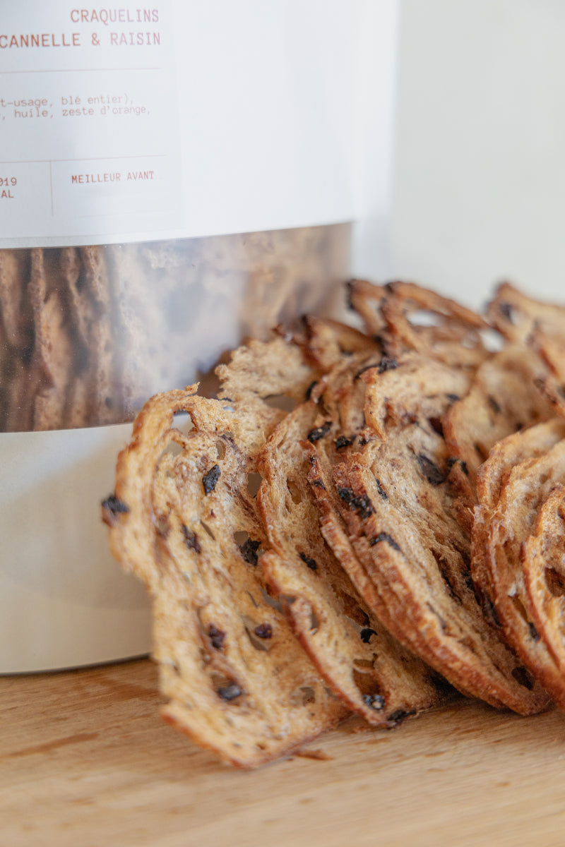 Cinnamon Raisin Sourdough Cracker