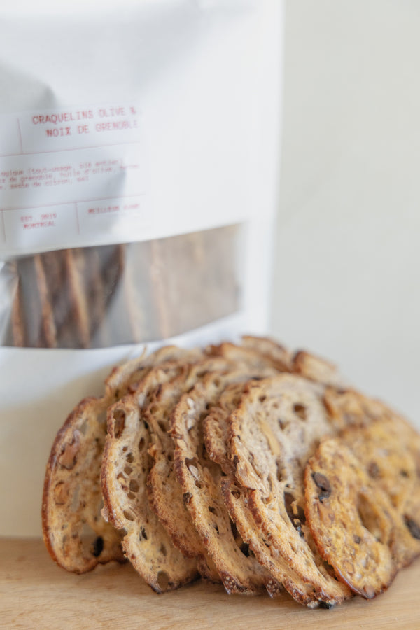 Olive & Walnut Sourdough Cracker